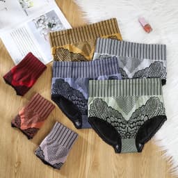 image-Seamless High-Waist Thong - Nylon Graphene Cotton Crotch