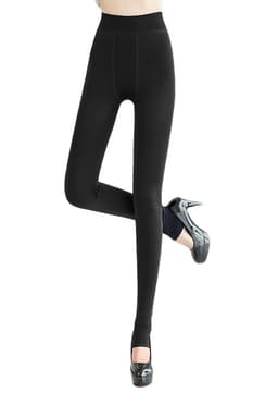 image-Autumn and winter thickening and fleece leggings women wholesale Korean version high waist plus size pearl velvet foot warm one pants