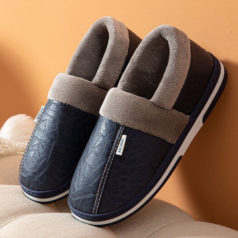 image-Cotton Slippers - Brown Size 50-51 Oversized