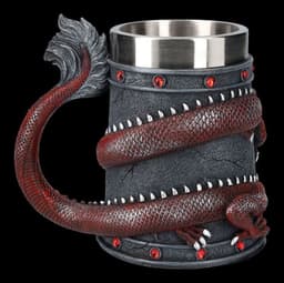 image-Bohong Golden Dragon Goblet Beer Mug, 128ml Stainless Steel