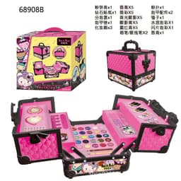 image-Kids Makeup Toy Suitcase - Princess Makeup Set for Girls 7-14 Years Old - Birthday Gift