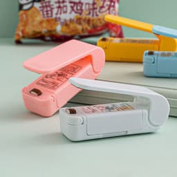 image-Mini Plastic Bag Sealer - Portable Hand Press