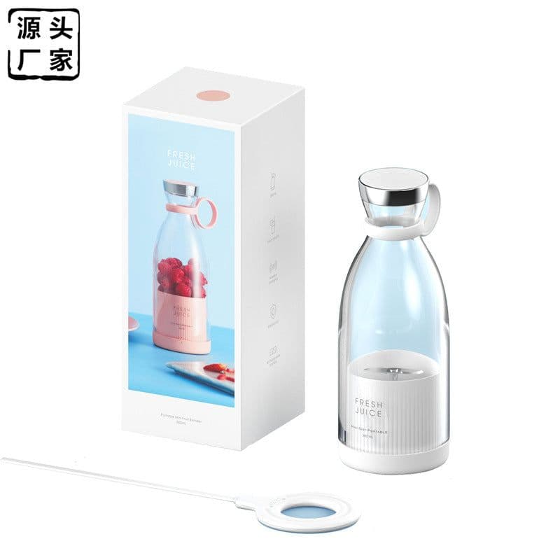 image-Excellent Two Portable USB Juicer Cup - Pink