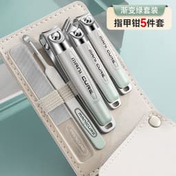 image-New Stainless Steel Nail Clippers Set - Manicure Pedicure