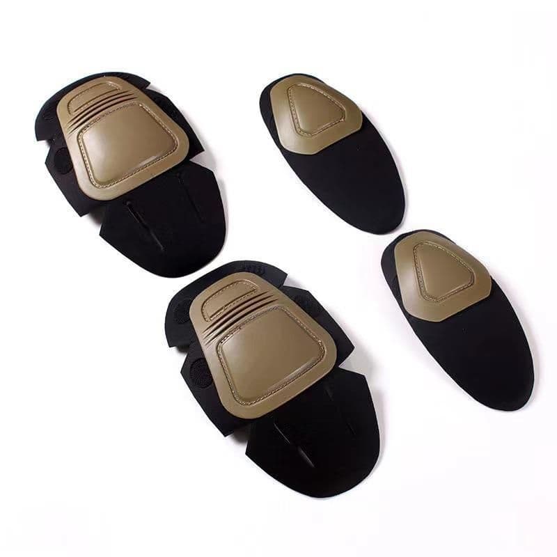 image-Tactical knee pads thickened EVA sports knee pads and elbow pads four-piece set G3 outdoor military fan special forces frog suit