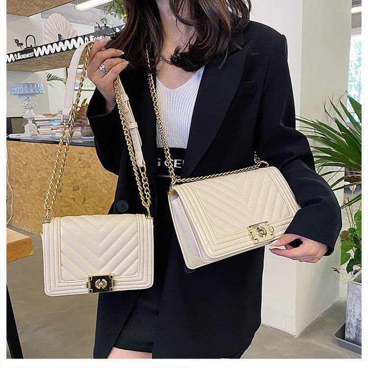 image-European and American one-shoulder cross-body women's bags wholesale 2021 autumn and winter new cross-border rhombus chain armpit women's bags wholesale