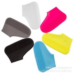 image-Rain shoe cover thickened washable rainy day waterproof rainproof anti-slip wear-resistant bottom outdoor men and women adult children silicone shoe cover