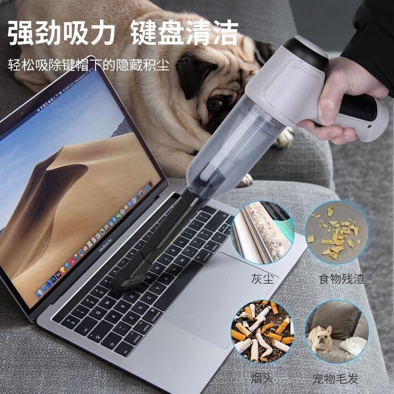 image-Handheld Car Vacuum - Cordless 120W Green