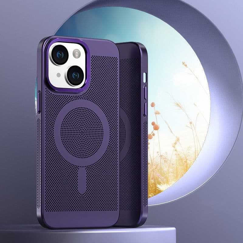 image-Apple 14 Magnetic Phone Case, Ultra-Thin Cooling, iPhone 13, 12 Pro Max