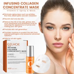 image-EELHOE Collagen Anti-aging Mask Spray, 5pcs + 50ml, Universal Skin