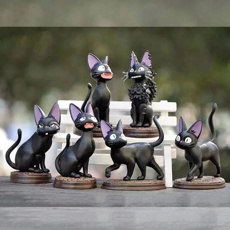 image-Black Cat Gigi Blind Box Ornament - Set of 6 PVC Figures