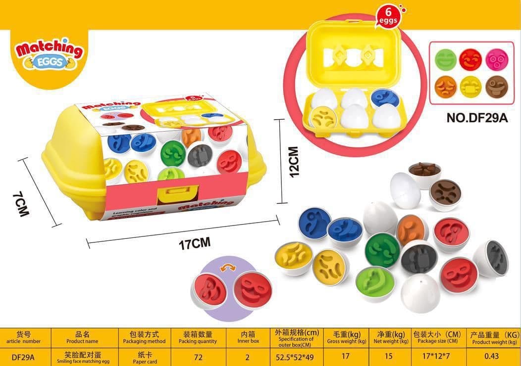 image-Cross-border special for smart egg pairing twisted egg recognition color children's educational early education assembled toy simulation egg box