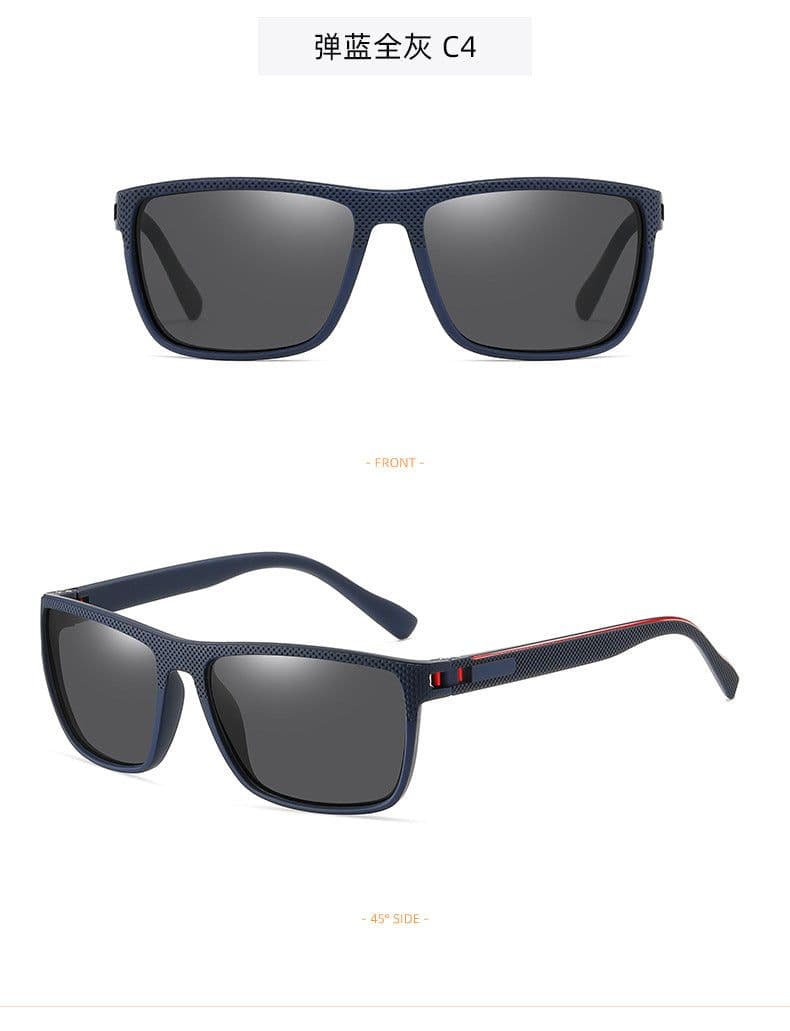 image-Polarized Sunglasses Men's Square Frame UV400 Black