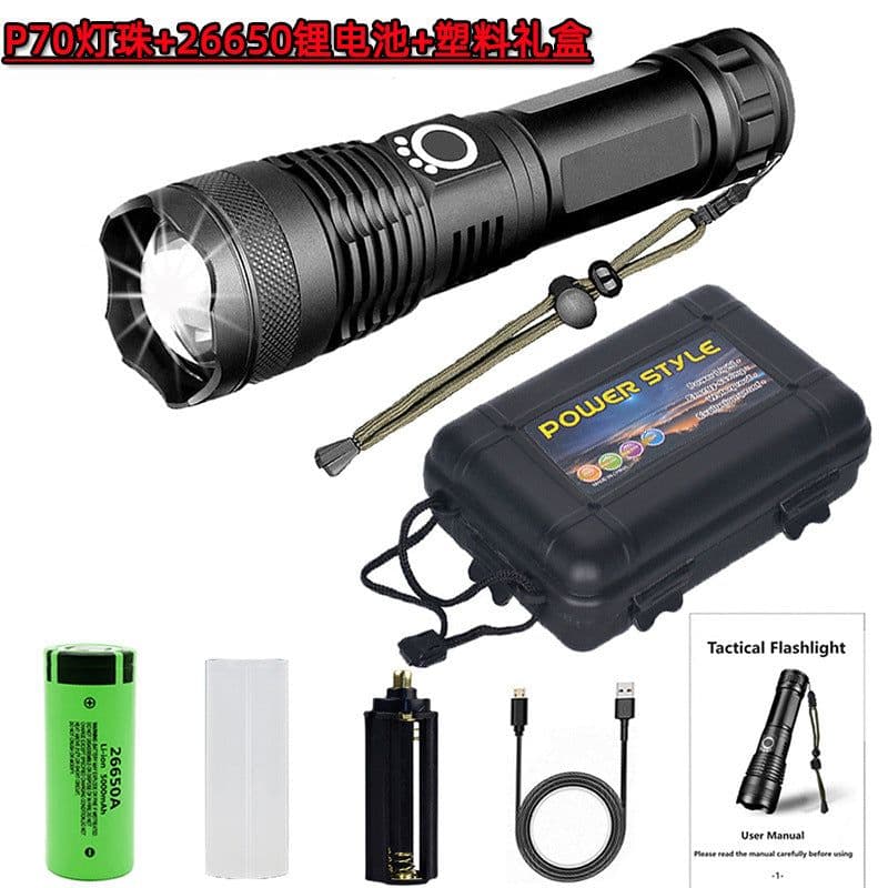 image-ASSAULTGUARD P50 LED Flashlight XHP70.2 Rechargeable