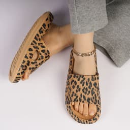 image-XMISTUO Leopard Print Flip Flop Slippers - Unisex