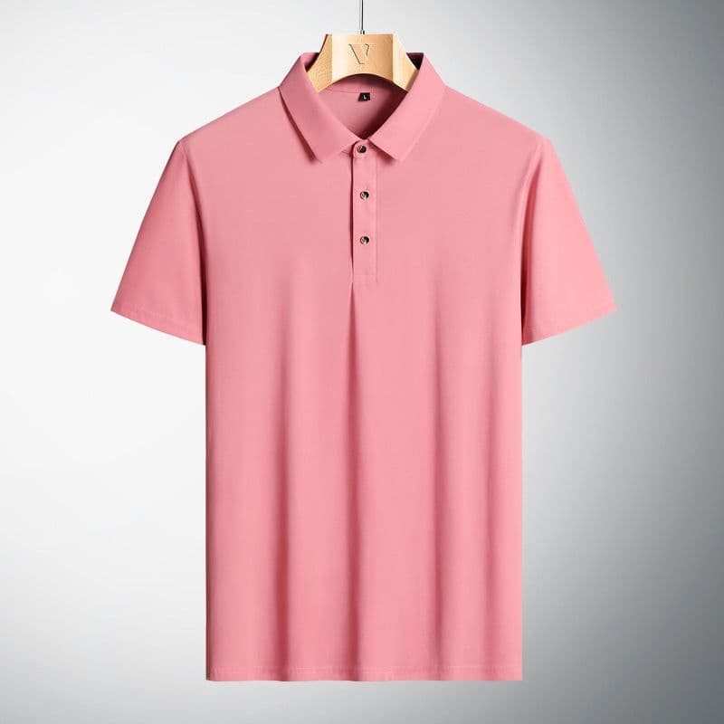 image-Men's Urban Casual Short-Sleeved Polo T-Shirt - Large