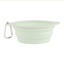 image-Pet Folding Bowl Portable Travel Dog Cat Feeder Silicone Basin (60)