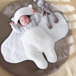 image-Newborn Sleeping Bag Quilt Dual Use For Autumn Winter Anti Startle Swaddle