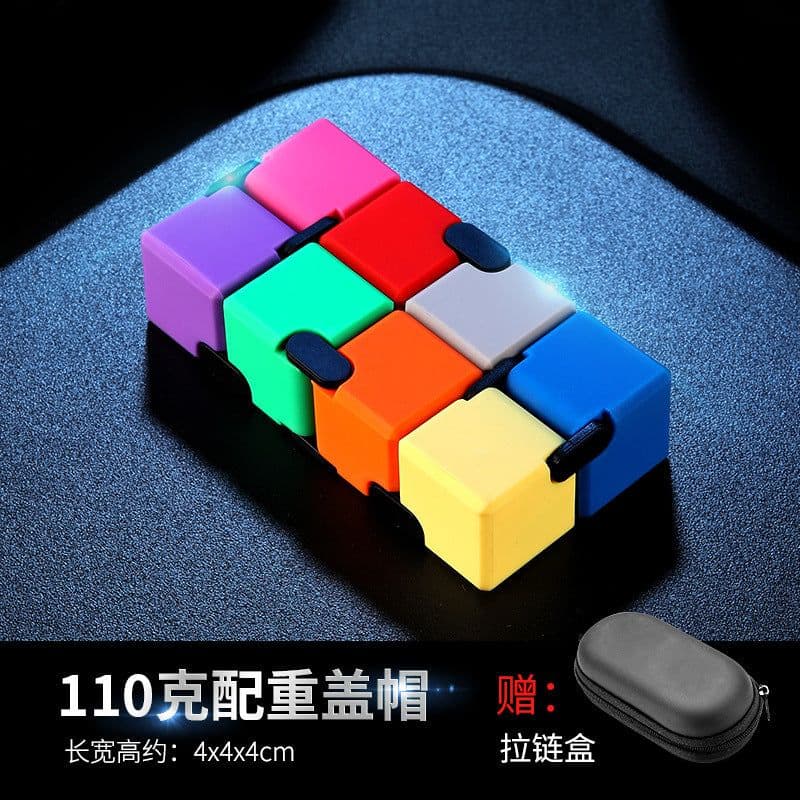 image-Yijie Metal Rubik's Cube - 155g Alloy Flip Toy, Golden Cap, Multi-Cap