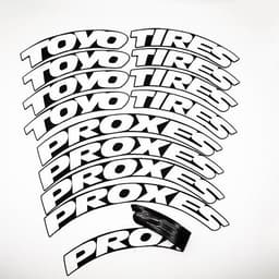 image-Car Tire Letter Stickers 3D English Alphabet