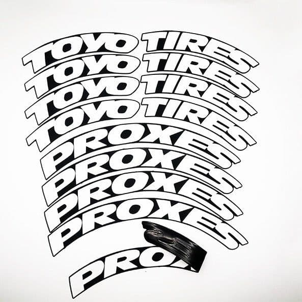 image-Car Tire Letter Stickers 3D English Alphabet