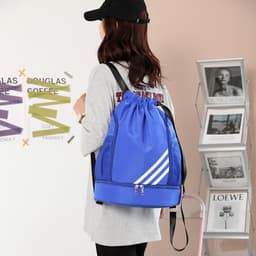 image-Lynn Paul Sports Backpack - Orange Stripe Waterproof