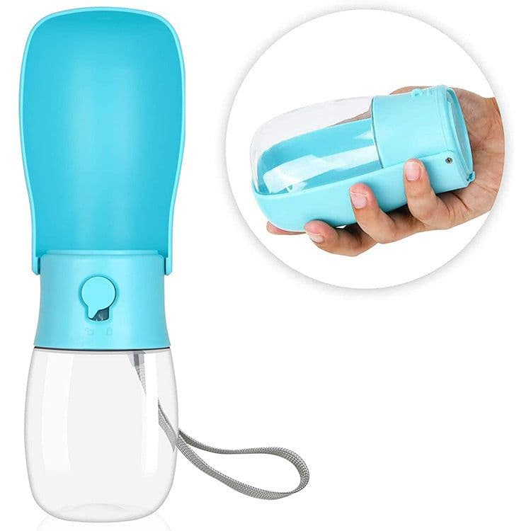 image-Cross-border quality dog folding outdoor drinking bottle going out portable pet supplies accompanying cup water cup wholesale