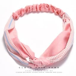 image-Korean spring and summer cross elastic headband chiffon silk headband ladies headband hair accessories sports face wash headwear wholesale