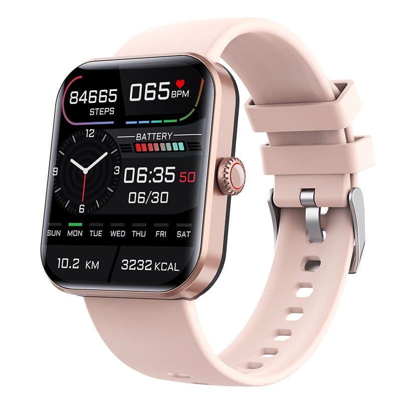 image-Smart Bracelet Heart Rate BP Monitor, Gold, Sports Gift, Blood Oxygen, Silica Gel