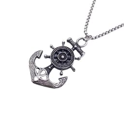 image-Steel Soul Anchor Pendant Necklace - Titanium Steel Retro