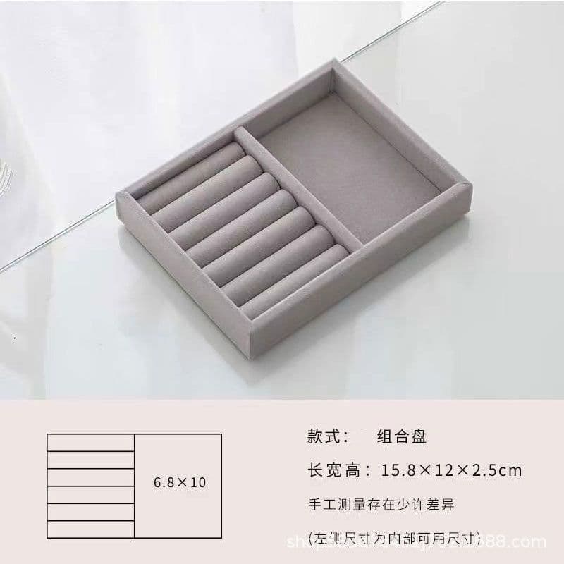 image-Jewelry Storage Tray - Desktop Organizer