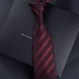 image-Necktie business tie silk hand tie men's fashion retro business casual professional dress 8CM boxed