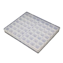 image-Manicure Tools Storage Box - 56 Grid Transparent