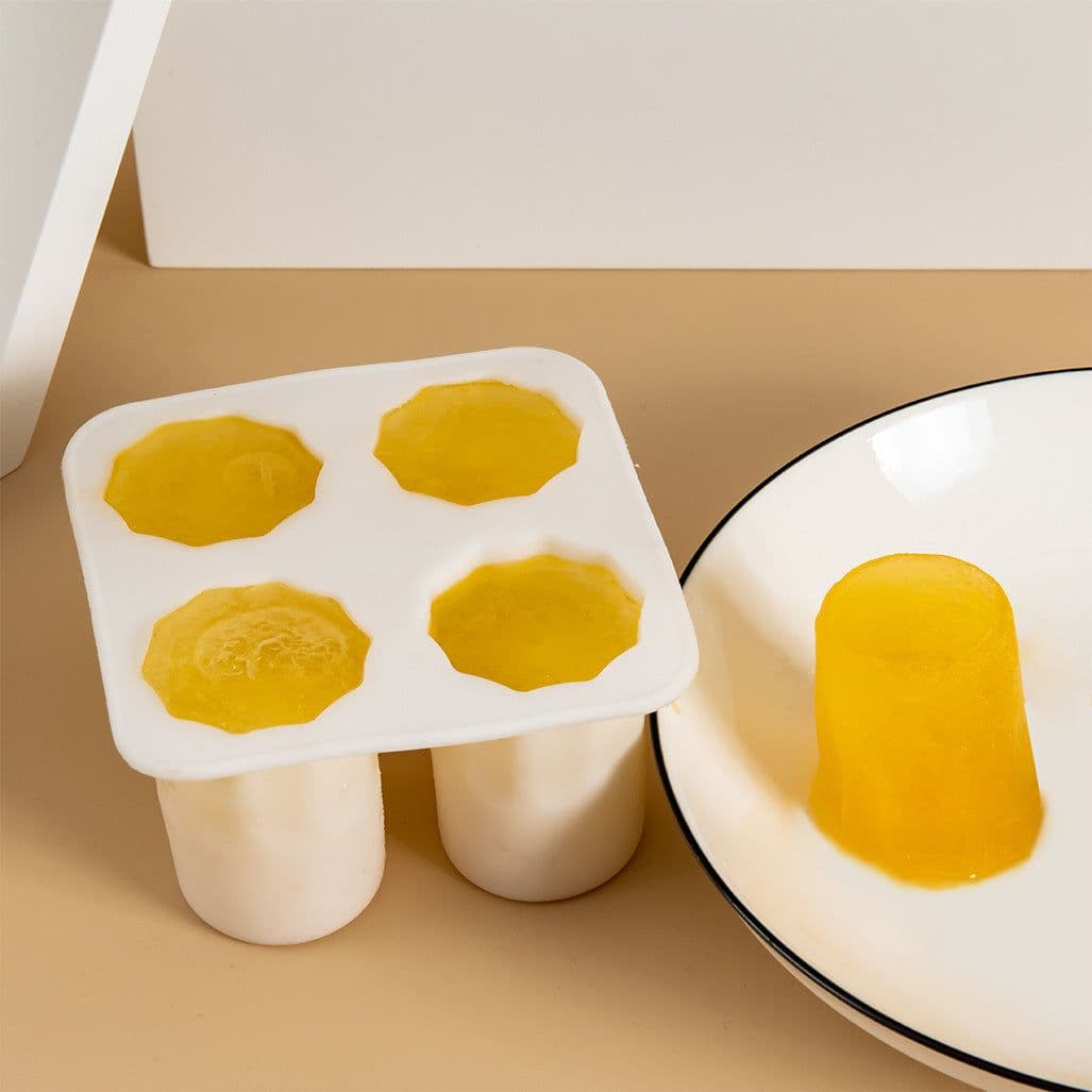 image-LHS Ice Tray - Silicone Square White Quick Freeze