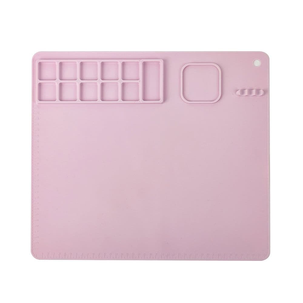 image-Tingfeng Silicone Art Painting Pad Set - Easy Wash Drawing Board with Palette