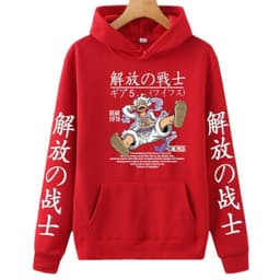 image-Cheers Anime Luffy Hoodie Sweatshirt - Yellow, 4XL, Long Sleeve, Spring/Autumn