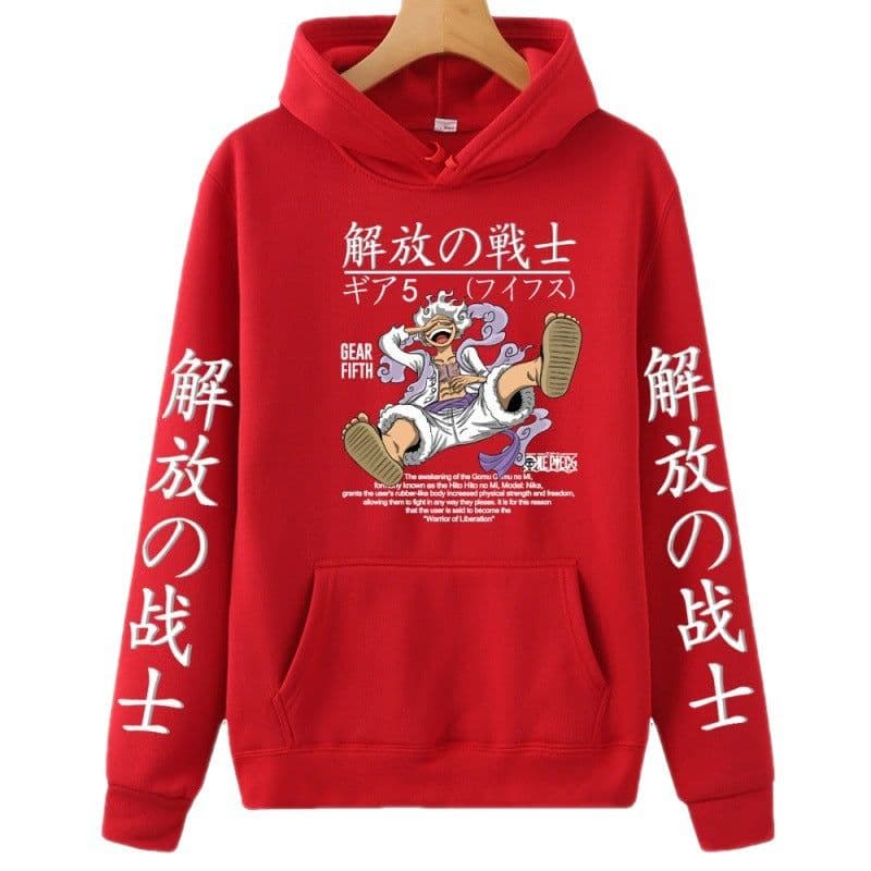 image-Cheers Anime Luffy Hoodie Sweatshirt - Yellow, 4XL, Long Sleeve, Spring/Autumn
