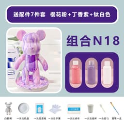 image-Fluid Bear DIY Paint Set - 6 Colors 60ml