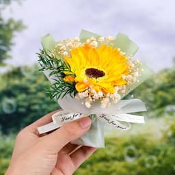 image-Aromatherapy Clip Bouquet - Beige Hydrangea Car Fragrance Decor