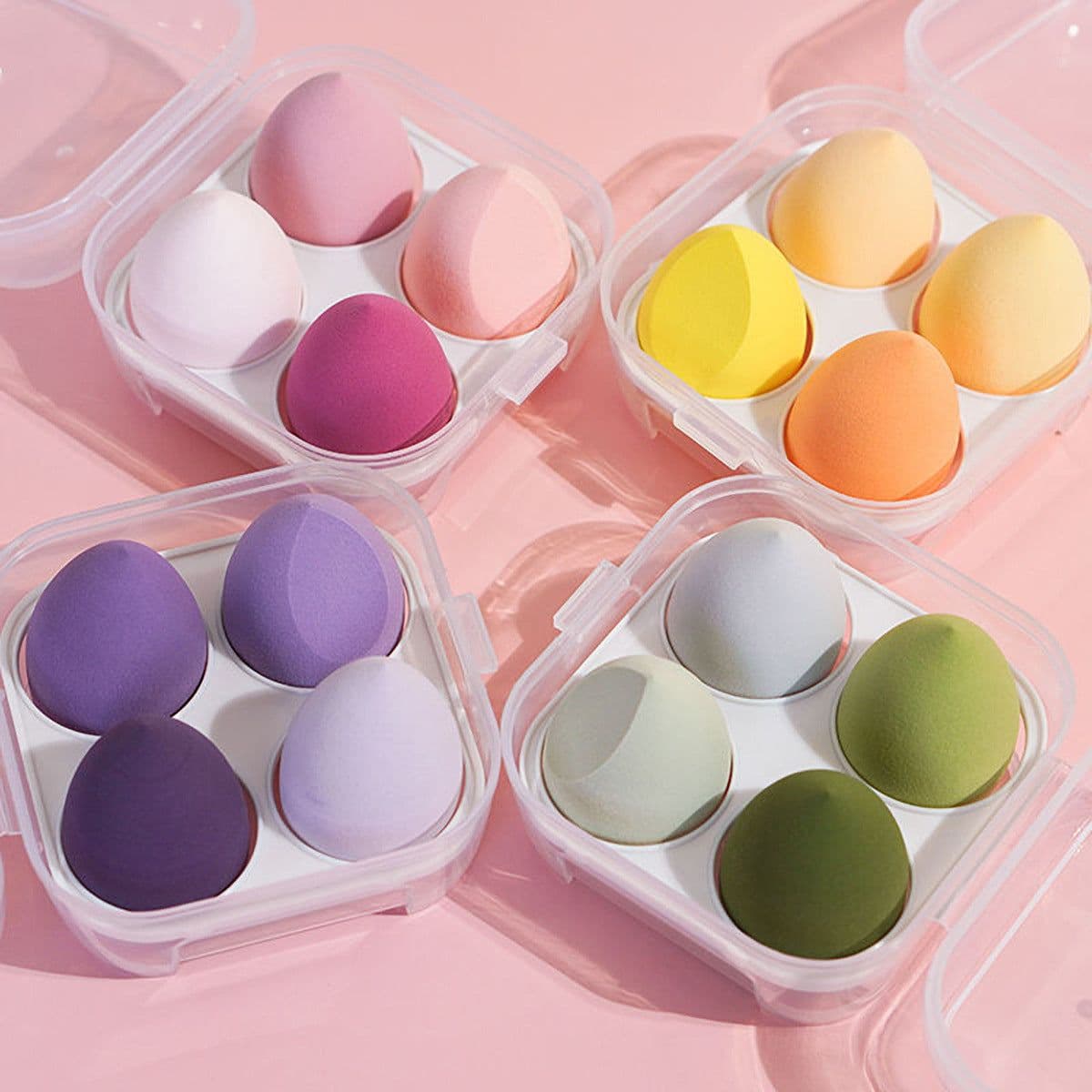 image-Don't eat powder, don't stick powder, beauty makeup egg dry and wet dual-use makeup egg wholesale independent packaging gourd water drop oblique cut powder puff