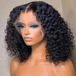 image-2024 Curly Lace Wig B1080 30" Natural Lifelike