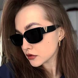 image-Fashion small frame sunglasses European and American square sunshade sunglasses INA trendy sunglasses