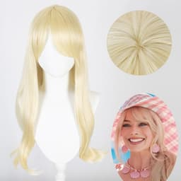 image-Barbie Princess Cosplay Wig - Golden Curly Long Hair