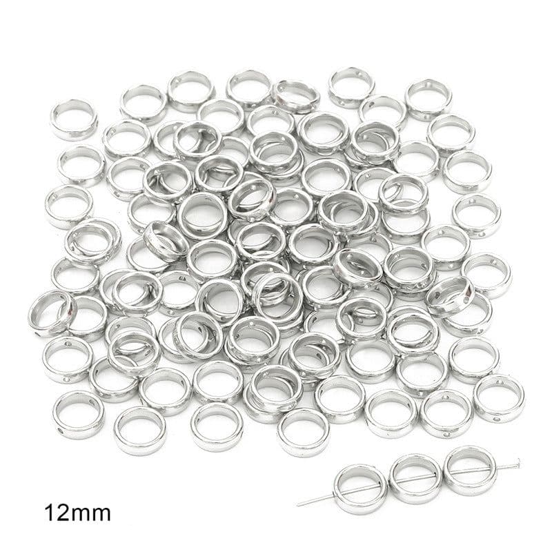 image-DIY Plastic Resin Heart Shape Beads - 25pcs Gold/White/K Set