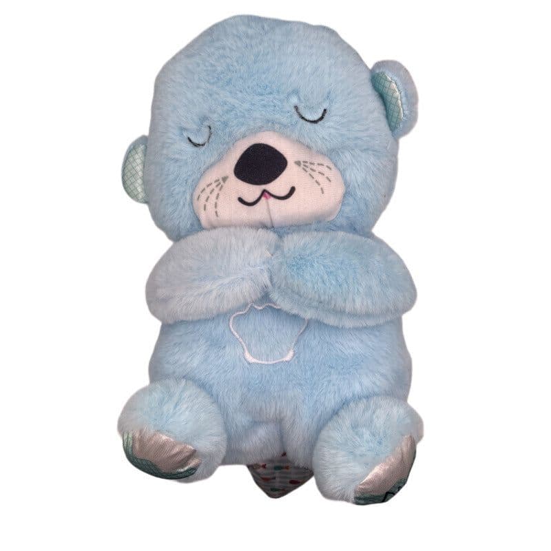 image-Breathing Bear Otter Plush Toy - 32cm Soothing