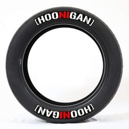 image-Deoukana 3D Car Tire Sticker - English Letters, 8 Pieces, PVC, 3.5cm