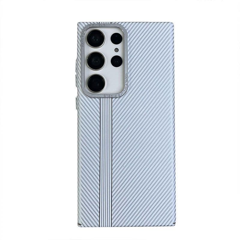 image-Samsung S24 Ultra PC Case - Carbon Fiber Magnetic Cover