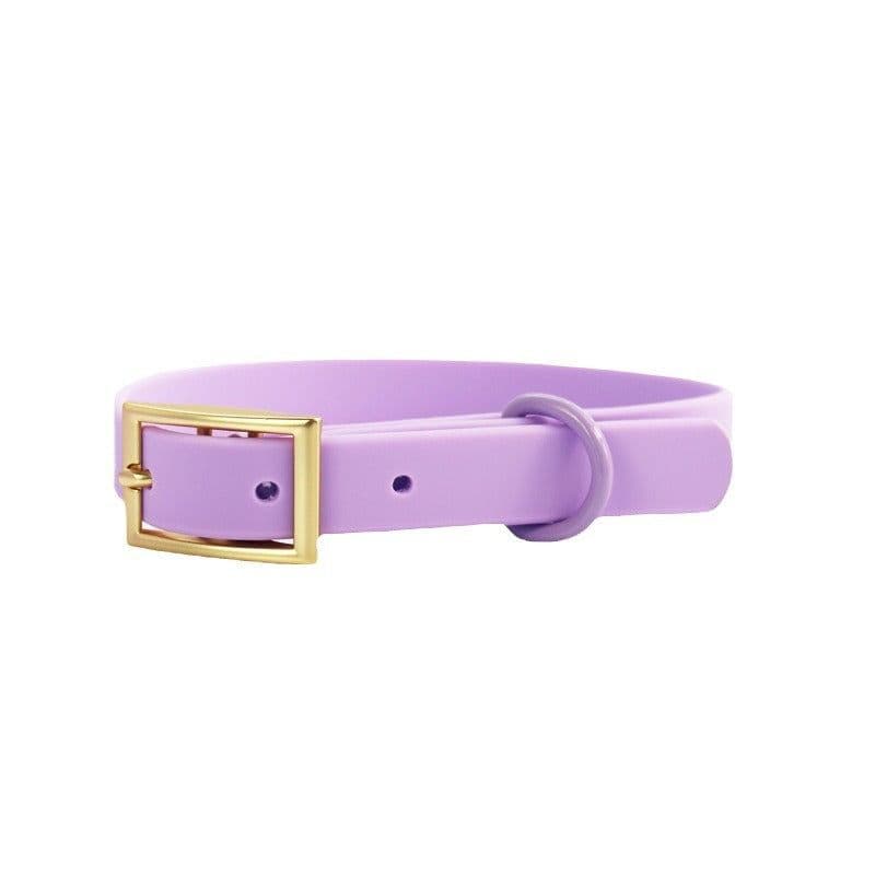 image-PVC Waterproof Pet Collar - Pink, Yile Tech, Traction Belt, Outdoor Use, Dog, All Seasons