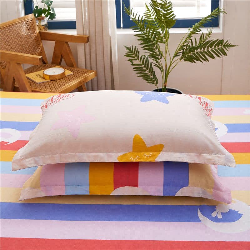 image-Spot Cotton Pillowcase - Cartoon Print Skin-Friendly
