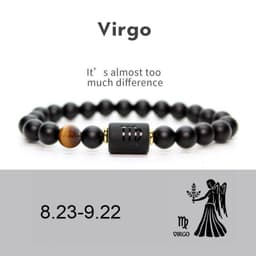 image-Constellation Bracelet - 8mm Natural Stone Agate Beads Unisex